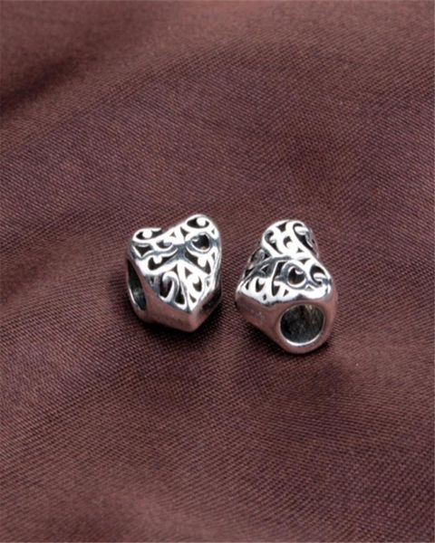 

replacement hollow heart alloy charm bead fashion women jewelry stunning design european style for diy bangle bracelet panza001111275036, Bronze;silver