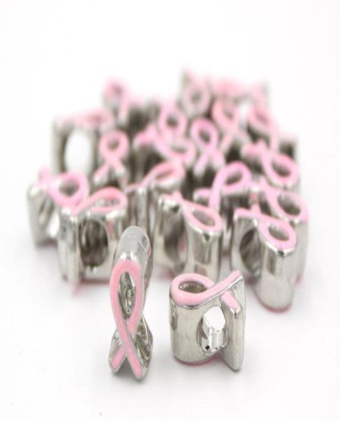 

diy jewelry findings beads metals big hole beads eurpean beads breast cancer awareness beads breast cancer pink ribbon bead7583204, Black