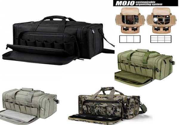 

soarowl tactical gun range bag shooting duffle bags for handguns pistols with lockable zipper and heavy duty antiskid feet q07217977412