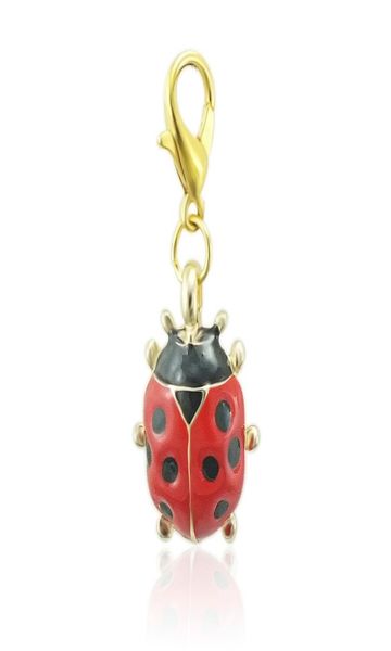 

fashion lobster clasp bulk charms red enamel insect animals pendants diy charms for jewelry making accessories7420659, Bronze;silver