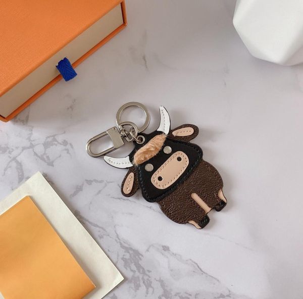 

fashion key buckle cow keychain handmade leather keychains man woman pendant accessories9488669, Silver