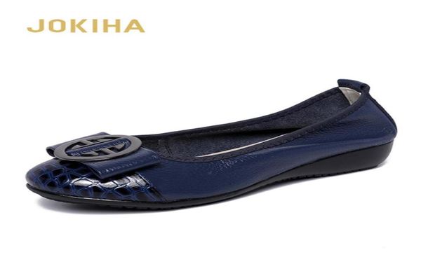 

lolita 2022 women fashion flats shoes cow leather shoes women round toe loafers woman soft ballet flats shoes genuine leather5320794, Black