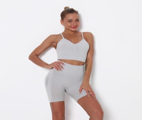 

yoga women wrinkle push up high waist shorts women biker shorts fitness casual gym sleeveless athleisure cycling1334460, White;red