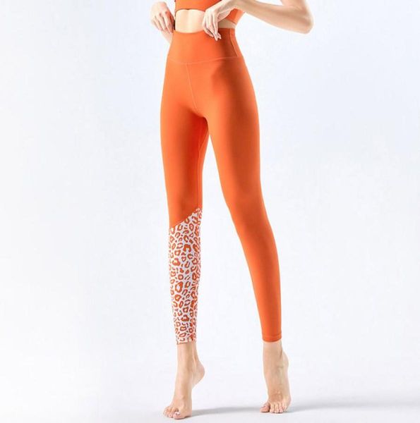 

luck197 leopard print yoga pants women039s highwaist hipraising running quickdrying tightfitting colorblocking sports fi6940308