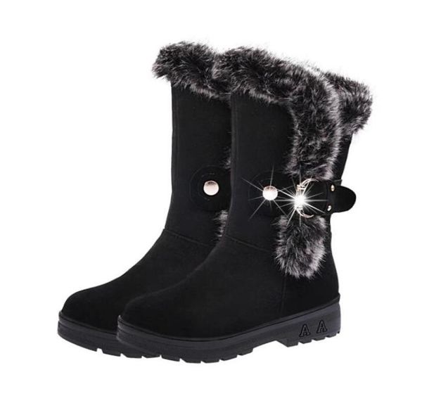 

snow boot ankle boots for women lady boots winter boots shoes women039s winter short plush boot1163044, Black