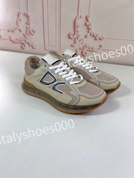 

luxury designer sneakers calfskin casual shoes reflective shoes leather trainers all-match stylist sneaker leisure shoes, Black
