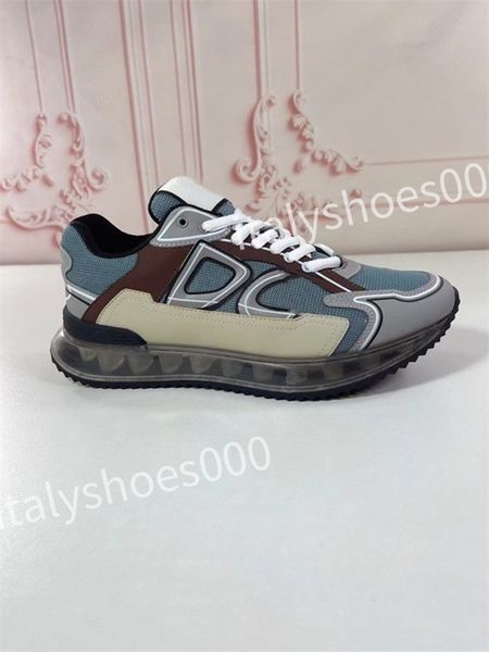 

2023 new luxurys designer sneakers calfskin casual shoes reflective shoes leather trainers all-match stylist sneaker leisure shoes, Black