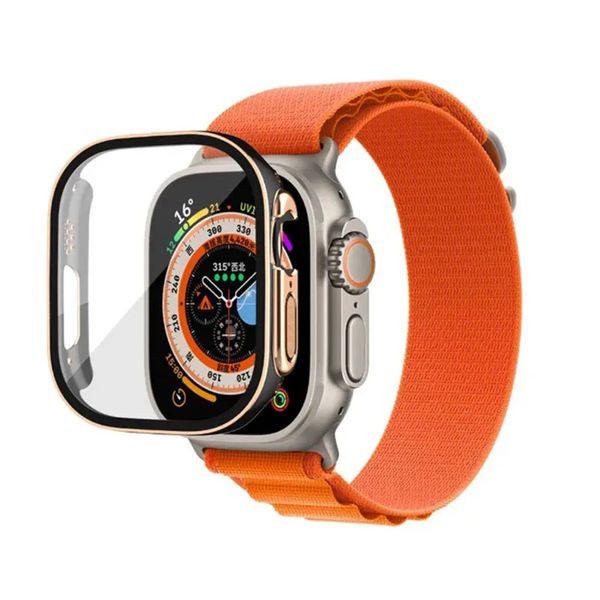 

smartwatch for apple watch ultra series 8 49mm iwatch marine strap smart watch sport watch wireless charging strap box protective cover case