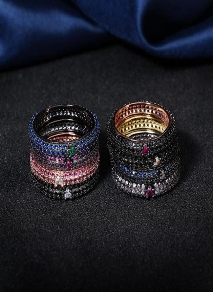 

choucong cocktail sparkling luxury jewelry 925 sterling silverblack gold fill pave sapphire cz diamond pave women wedding bridal 72353819, Slivery;golden
