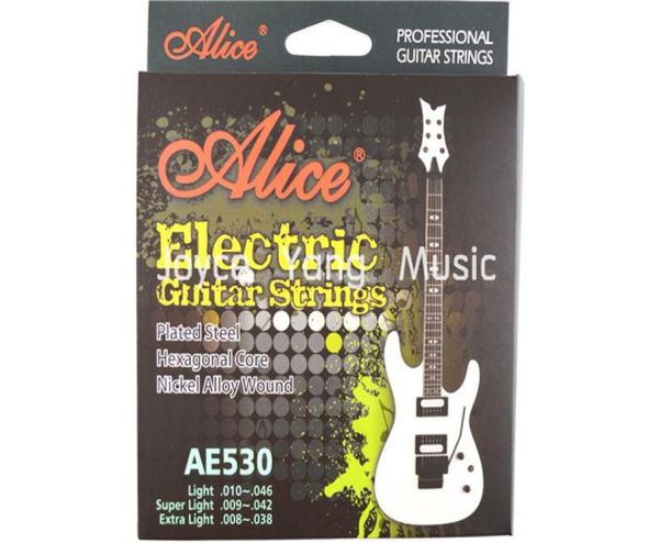 

alice ae530lslxl electric guitar strings plated steel hexagonal core nickel alloy wound goldplated ballend strings3399247