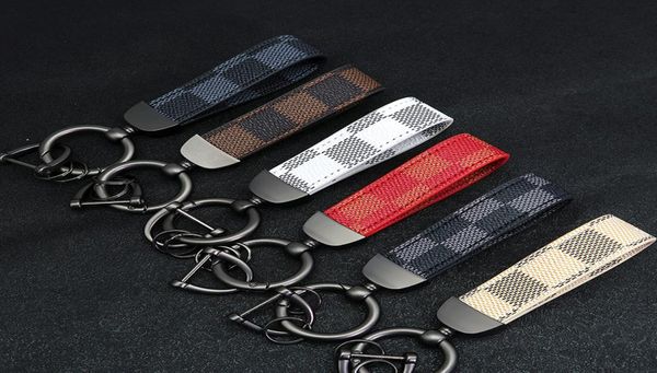 

whole leather car key ring metal keychains hanging accessories key chain fashion lanyards6317384, Silver