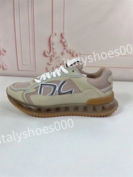 

new luxury designer sneakers calfskin casual shoes reflective shoes leather trainers all-match stylist sneaker leisure shoes, Black