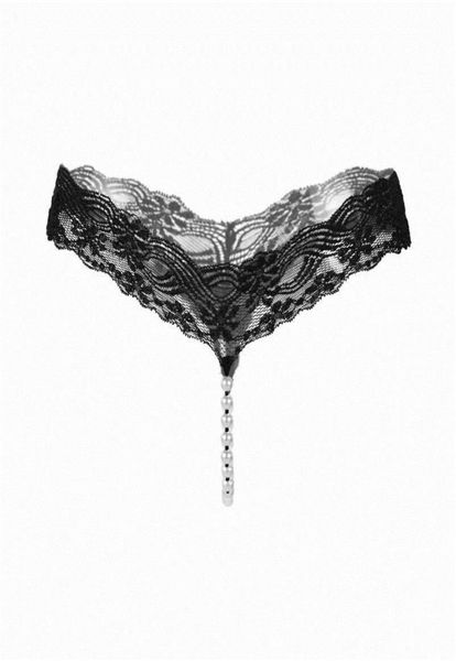 

underwear briefs women g string pearl lady thongs lace floral panties tangas mujer lingerie gift for female s10189424648, Red;black