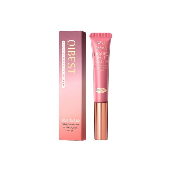 

qi3 colors liquid blush contour with cushion applicator velvet matte blusher face pigment cream cheek