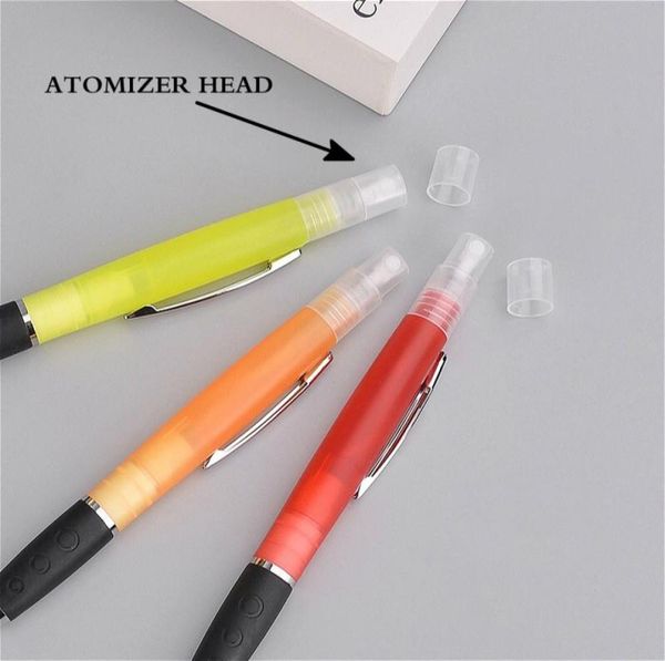 

whole mini empty perfume spray bottle 3ml refillable multifunctional empty hand sanitizer bottle pen rotary switch9008951