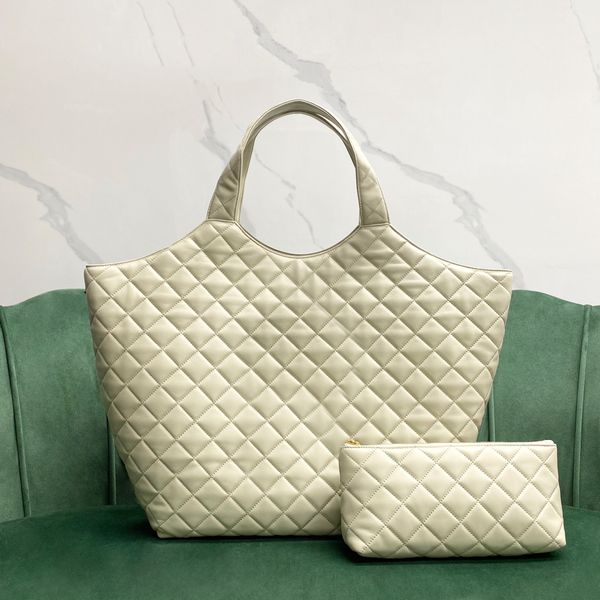 

designer tote bag luxury handbag 43cm genuine leather shopping bag delicate knockoff composite bag with box yy034