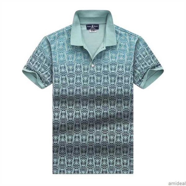 

mens fashion psycho bunny t-shirt polos tees designer summer short sleeve slim fit skull rabbit print luxury accessory tshirt k20e, White;black