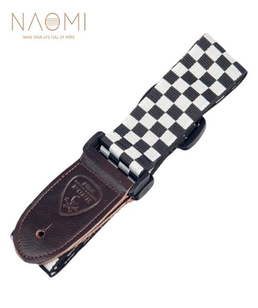 

naomi guitar strap adjustable strap shoulder belt for acoustic electric guitar bass guitar parts accessories new white black7876472