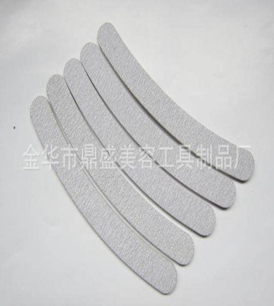 

whole 10 x professional grey double sides nail files buffer slim banana grit 180180 sandpaper women nail care tools n480f1213017342
