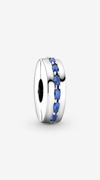 

100 925 sterling silver blue sparkle clip charms fit original european charm bracelet fashion jewelry accessories2117105, Bronze;silver