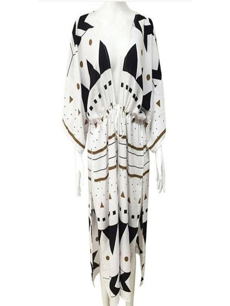 

women cover up summer geometrical beachwear bikini swimwear beach dress bathing kaftan wear cardigan long dresses sundress sarongs6917840, Blue;gray