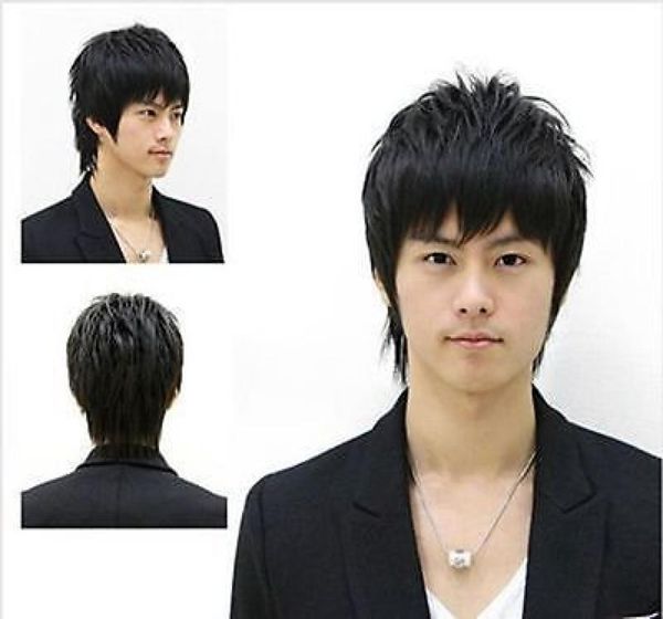 

gtgtgtfashion men 039s short full wig wigs hairpiece01237431439, Black;brown