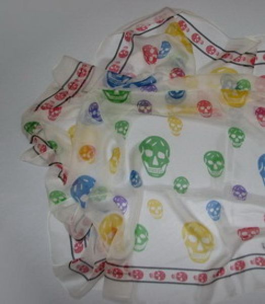 

am queen multicolor skull scarves 90x90cm 100 silk this link is not sold separately 3374520, Blue;gray