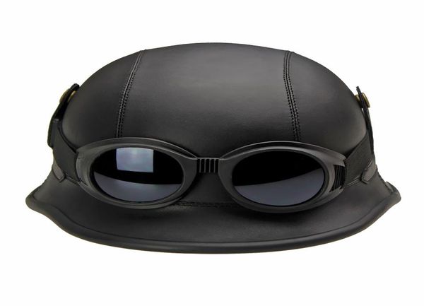 

cedot safety standard motorcycle matte german half face helmetabs highperformance protective helmet with cool goggles2501348