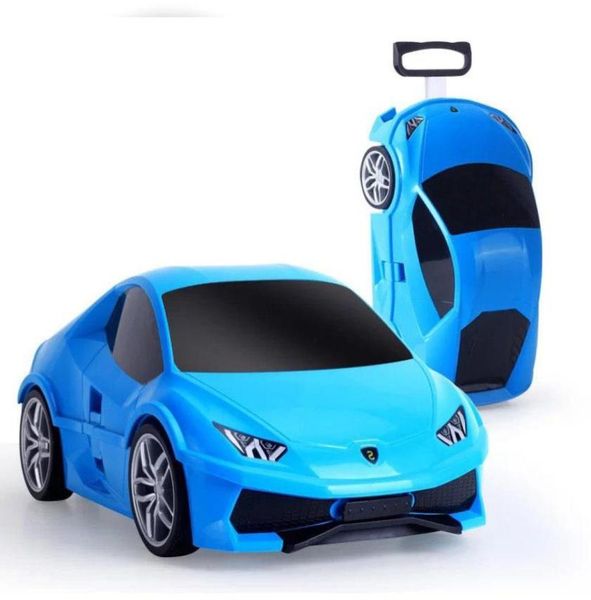 

suitcases car suitcase kids luggage trolley school bag sports racing toy travel children rolling bags2002696