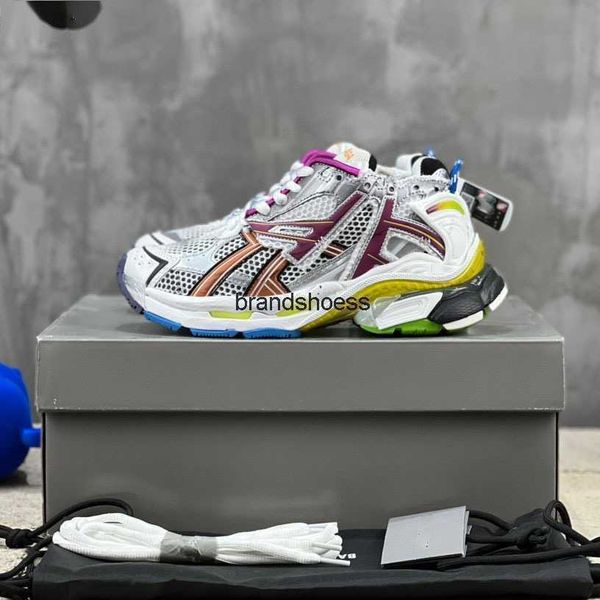 

high definition 7.0 runner balencigas sneakers panda made old paris couple dad shoes, Black