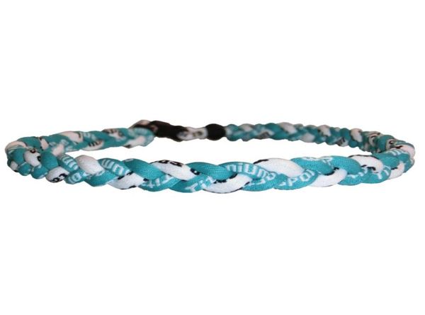 

titanium 3 ropes titanium gt triples necklaces tornado sports healthy necklace bracelet4350548, Silver