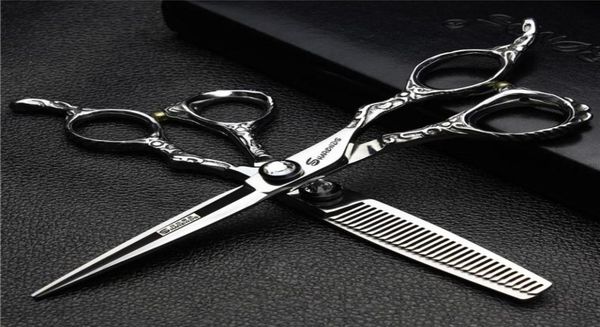 

hair scissors professional hairdresser for barber 55 6070 inch left handed special hairdressing cutting thinning shears5666950