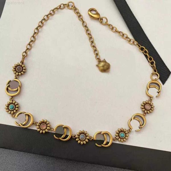 

pendant 18k gold plated brass copper designer necklaces choker chain g-letter pendants fashion womens necklace wedding jewelry accessories b, Silver