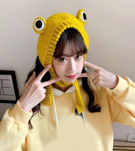 

beanieskull caps creative frog hat beanies knitted winter hiphop warm cap skullies bonnet accessory costume gifts o5n2beaniesku4413004, Blue;gray