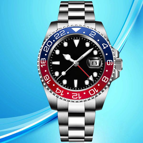 

student youth automatic mechanical watch 40mm 904l all stainless steel super luminous sapphire swim watches watch montre de luxe wear a gift, Slivery;brown