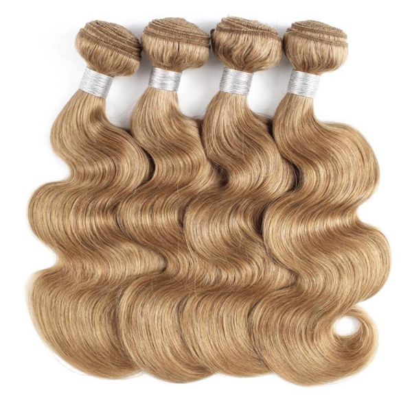 

27 honey blonde human hair weave bundles indian peruvian malaysian body wave hair 3 or 4 bundles 1624 inch remy human hair exten8313750, Black