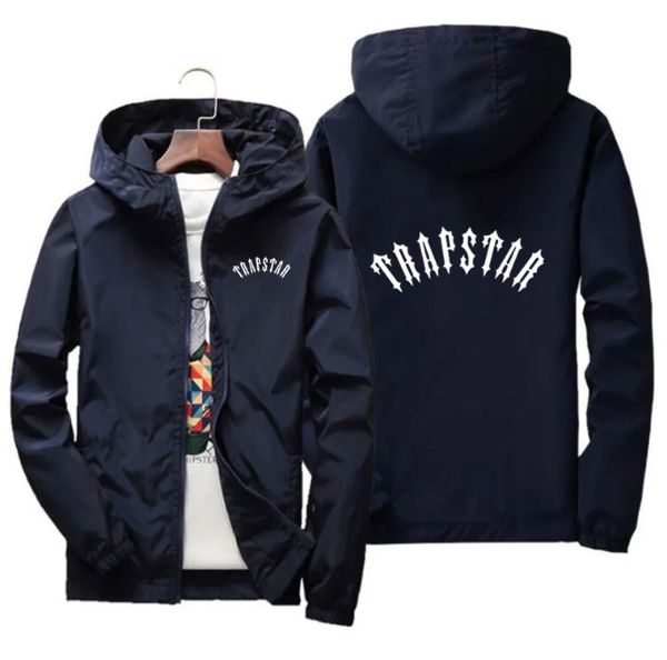 

hoodie fashion designer mens jackets fashion windbreaker coat sports zipper outwear clothing trapstar hoodie man jackets, Black;brown