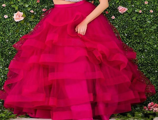 

2017 eyecatching fuchsia tutu long women skirts fantasy tiered puffy floor length female skirts custom made ball gown party skirt9607301, Black