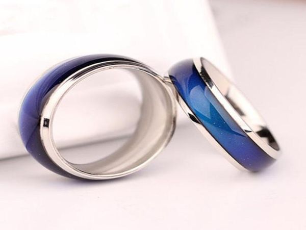 

whole mix size mood ring temperature change color rings fashion jewelry7355133, Silver