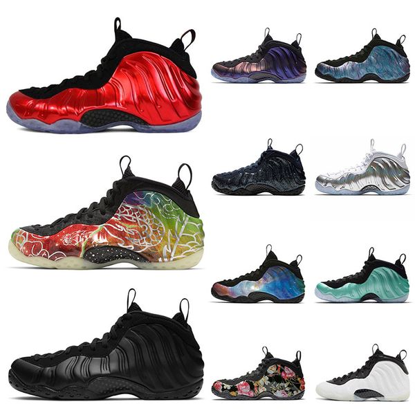 

men penny hardaway basketball shoes foam posite one anthracite abalone eggplant royal copper women mens sneakers fashion outdoor sports trai