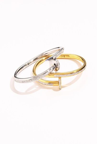 

gold bracelets designers women tennis live bangle luxury designer letter jewelry crystal 18k gold plated stainless steel lovers gi9269281, Black