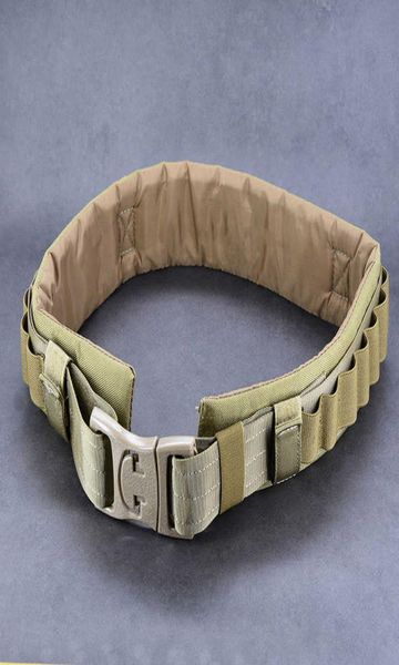 

hunting tactical sgun rifle bullet belt cushion cotton with waist protection5126895, Black;green