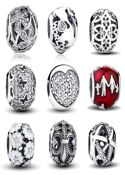 

whole 925 sterling silver nature039s radiance charm beads fit original pandora bracelet bangle authentic diy jewel2795441, Black