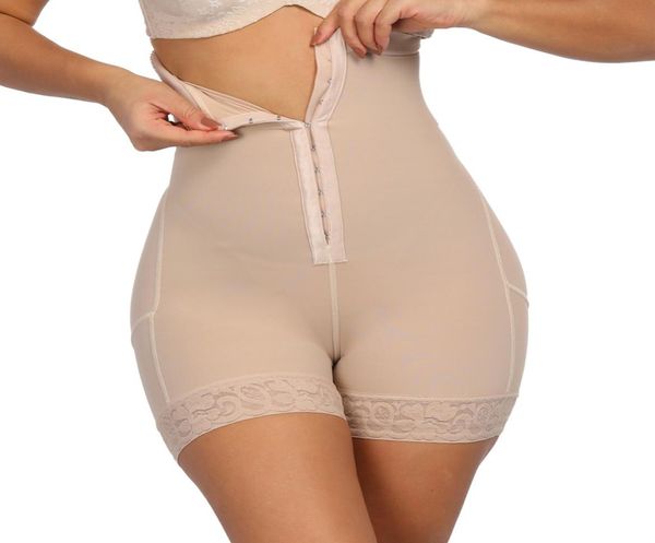 

new women high waist trainer body shaper butt lifter shapewear tummy control panties breasted lace fajas slimming underwear7161113