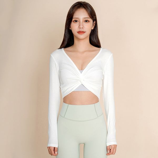 

sportswear yoga dress spring and summer fast dry tight, elastic blouse long-sleeved outdoor fitness clothes woman qd23, Red;black