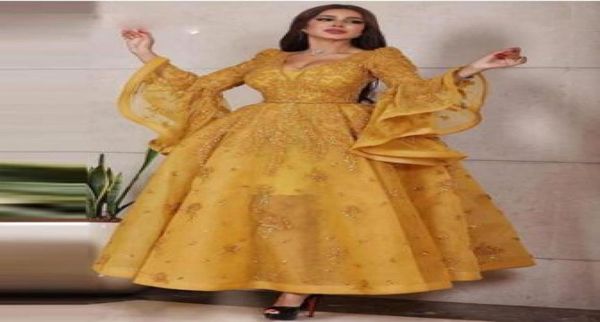 

gold lace appliques formal evening dresses for women 2020 long sleeve back lacing prom dress long ankle length dubai arabic party 4969566, Black;red