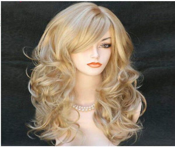 

100 brand new fashion picture wigs gtgtfashion women long wavy blonde wigs ladies wigswig cosplay wigs2989618, Black