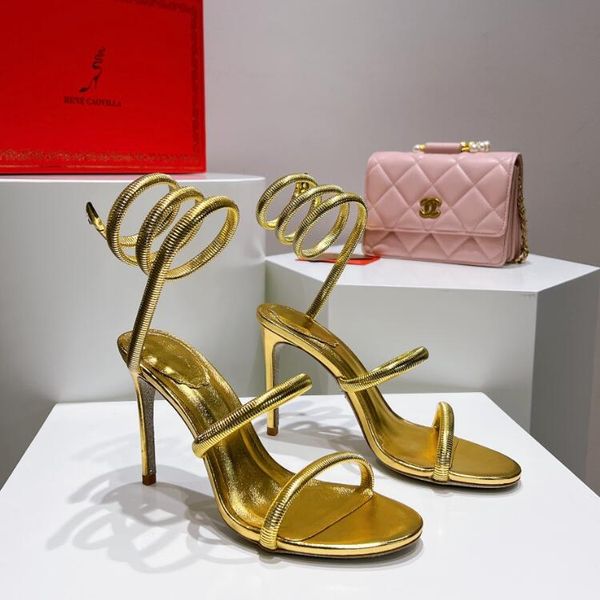 

rene caovilla stiletto heels sandals cleo margot butterfly-detailing sandals luxurys designers dress shoes ladies slipers rhinestone studded, Black