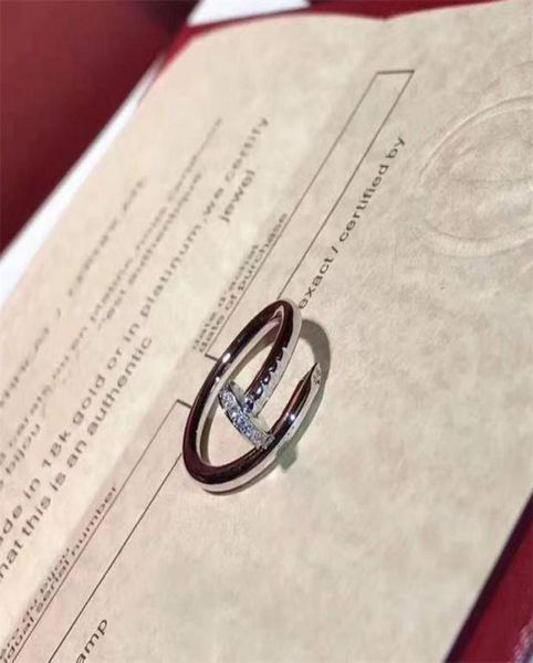 

designers ring women039s luxury jewelry male and female marriage nail rings fashion4218121, Silver