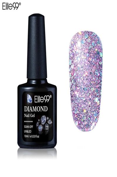 

10ml diamond nail gel glitter led uv gel manicure shiny sequins soak off gel nail polish vernis semi permanent gellak2291022, Red;pink